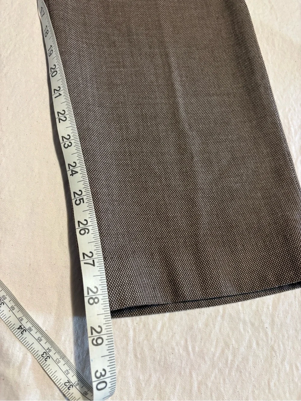 J. Crew Tailored Brown Dress Pants with Side Adjuster